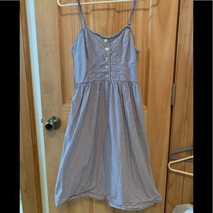 Pinstrip blue and white dress